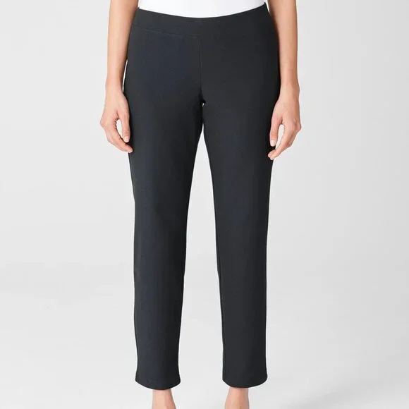 🌸Eileen Fisher Washable Stretch Crepe Ankle Pants Size M - Picture 1 of 15